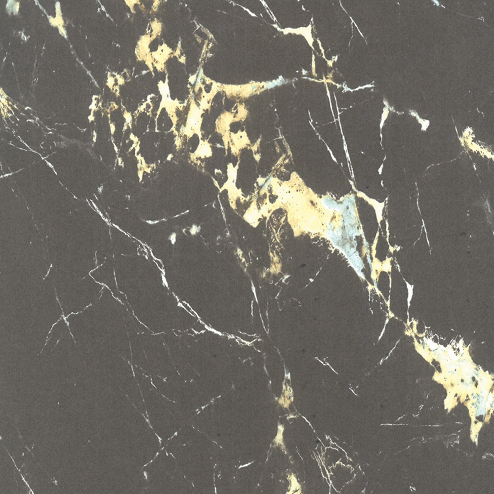 8036 | Super High Gloss UV Grand Yellow Vein Black Marble Panel