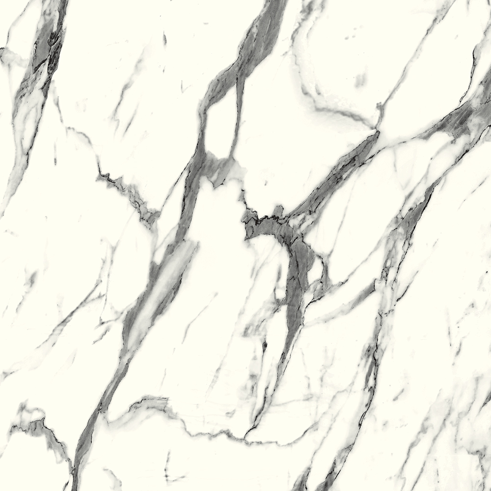 8003 | Super High Gloss UV Panel Calacatta White Marble Sheet