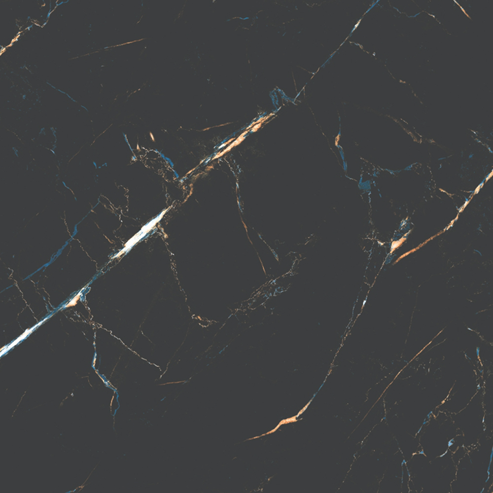 889 | Super High Gloss UV Dark Marble Blue Vein Sheet