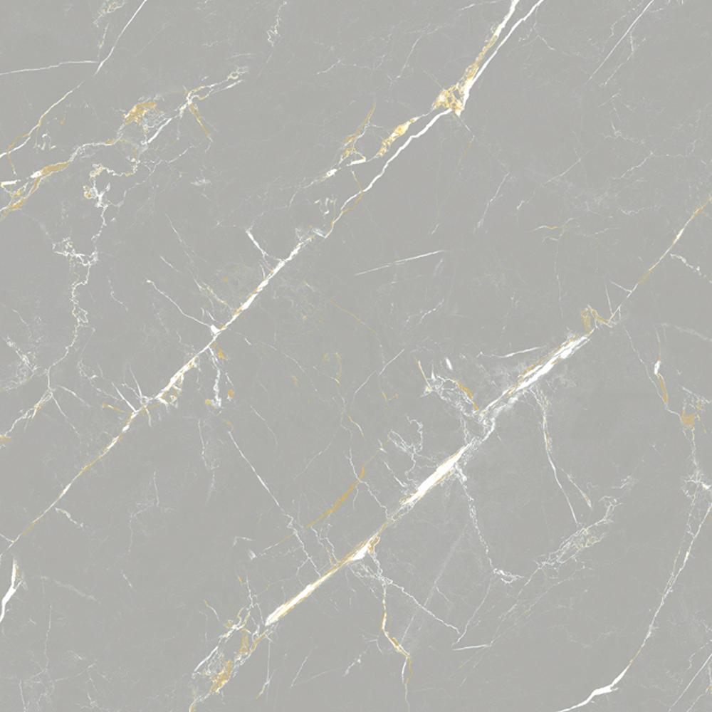 888 | Super High Gloss UV Silver Marble Gold Vein Sheet